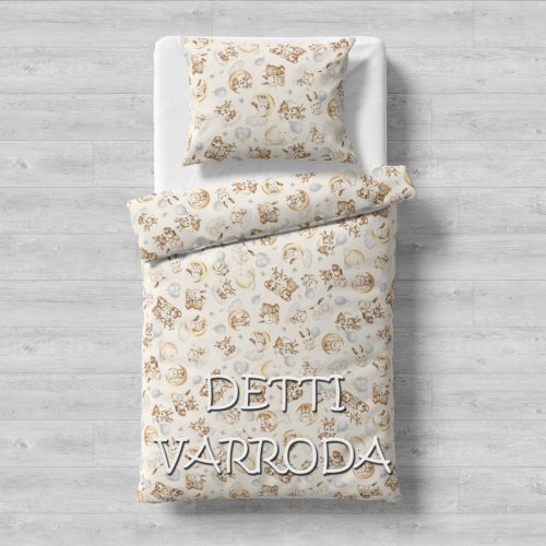 Alvós erdei állatkák / Bézs - Ovis ágyneműhuzat vagy Ovis ágynemű garnitúra