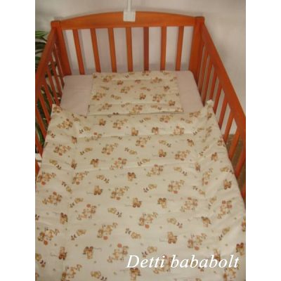 Játékos maci - Babaágynemű garnitúra 2 részes