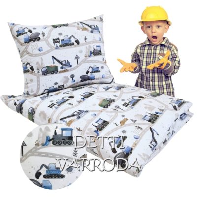   Munkagépek az építkezésen - Ovis ágyneműhuzat vagy Ovis ágynemű garnitúra